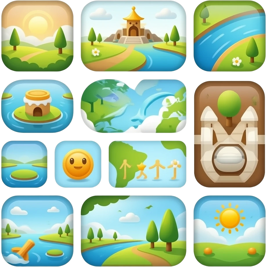 different versions icon emoji
