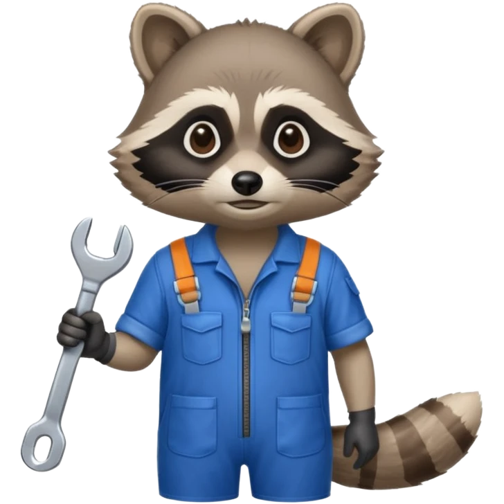 raccoon mechanic emoji