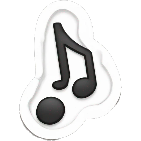 music note sticker emoji