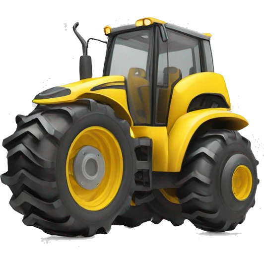 suspension springs leverage yellow tractor wheel emoji