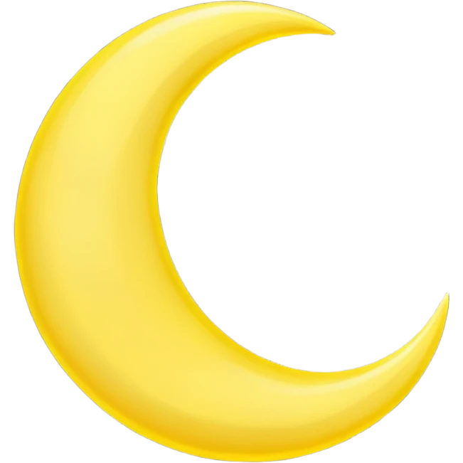Crescent moon emoji