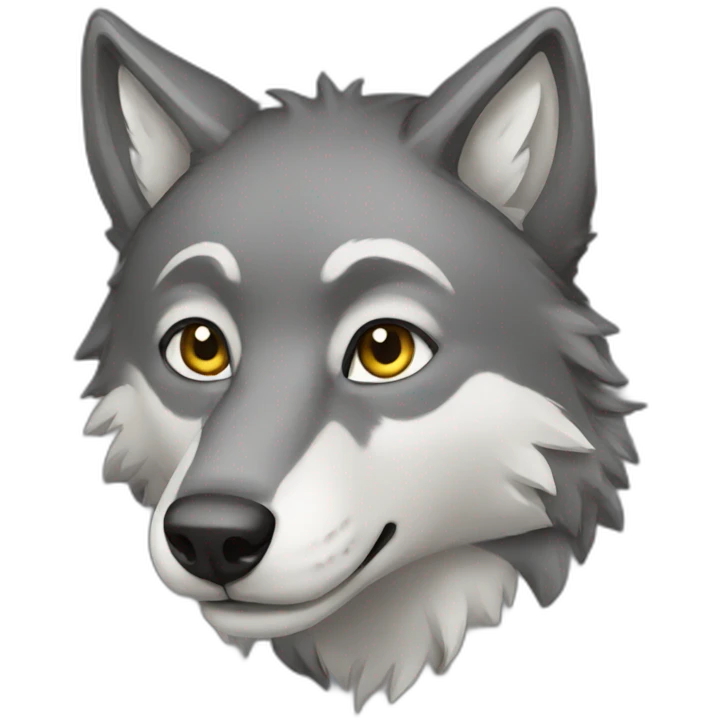 grey wolf emoji