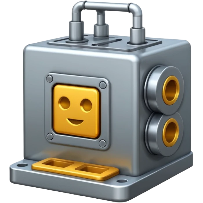 square metal machine emoji