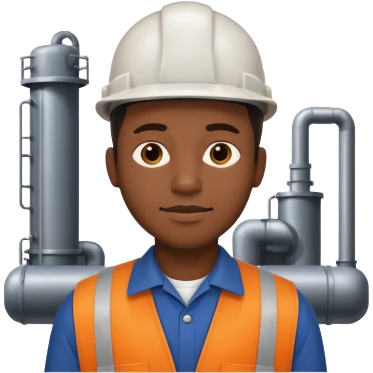 factory worker black man  emoji