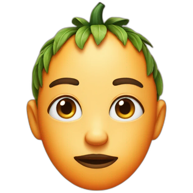 clementine avec des yeux emoji