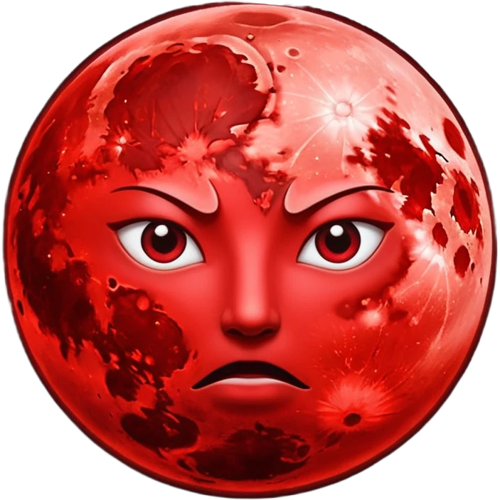 Blood moon emoji