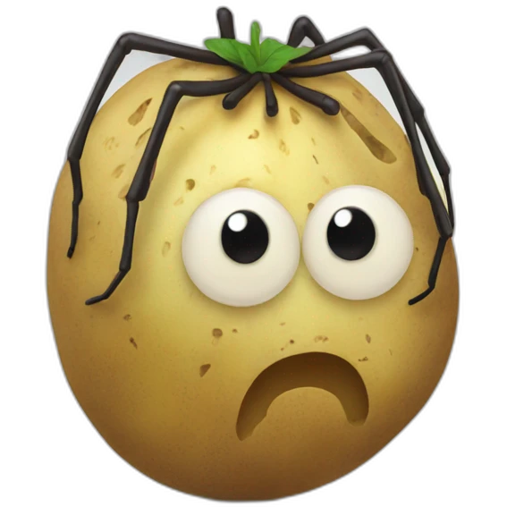 Potato spider emoji