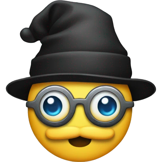 monocle and santa hat emoji