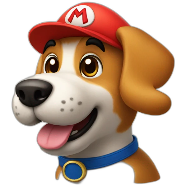 Mario dog emoji