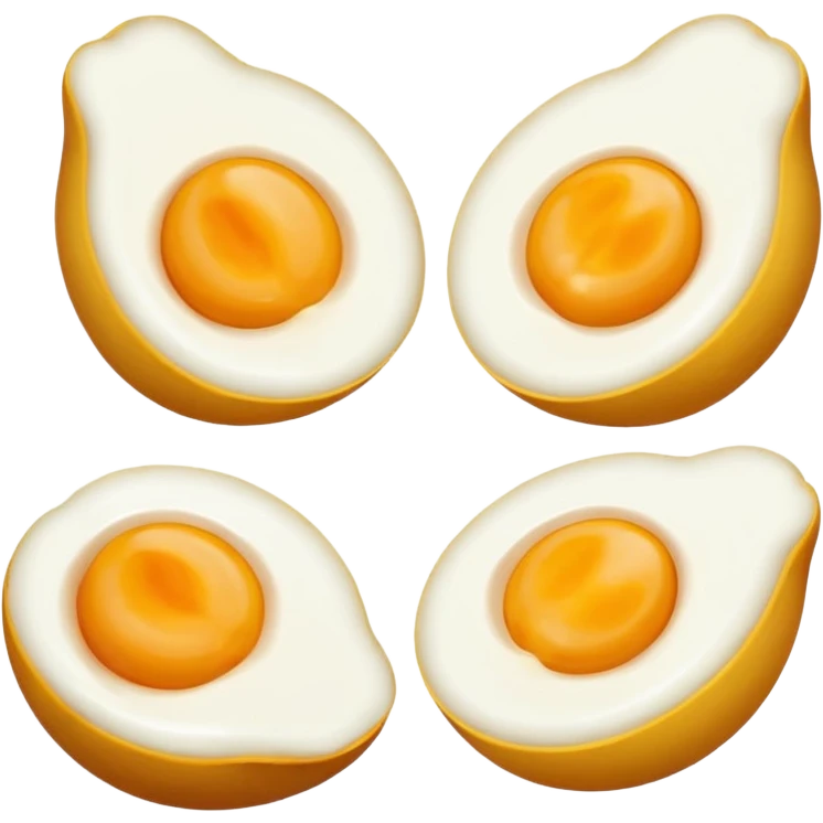 telur rebus semangkuk emoji