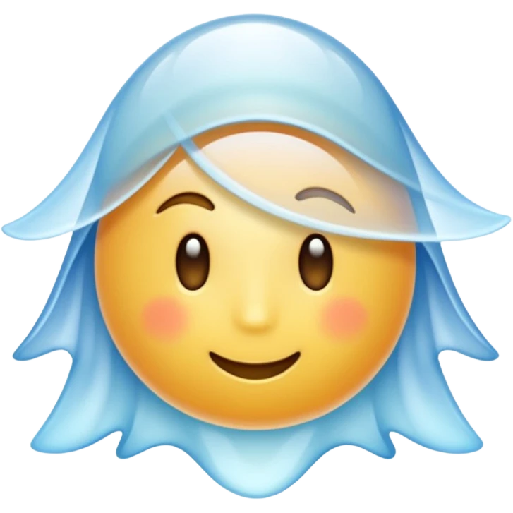 мозок навколо білий туман Ios стиль  emoji