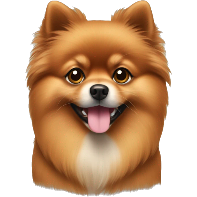brown pomeranian emoji
