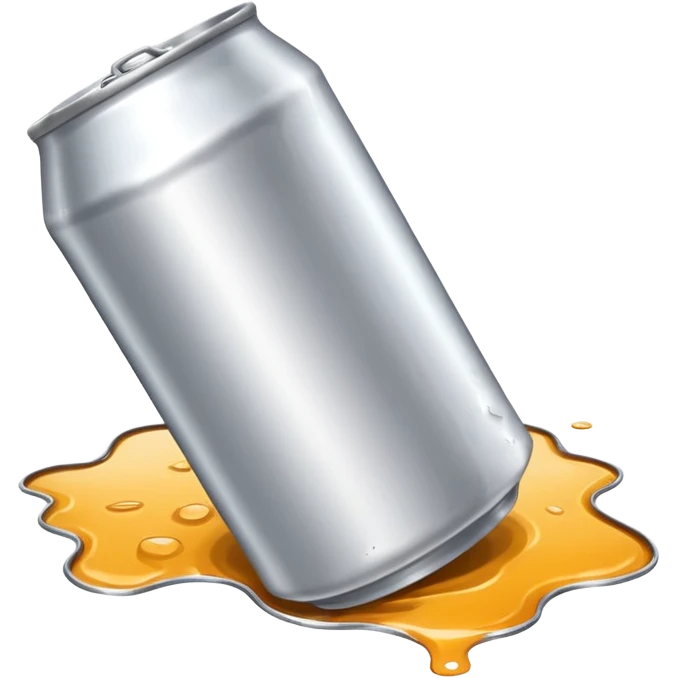 beer can lying on the ground emoji
