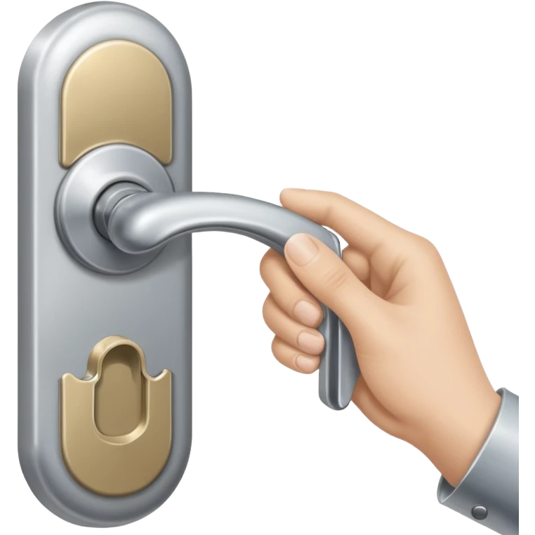 door handle card hand emoji