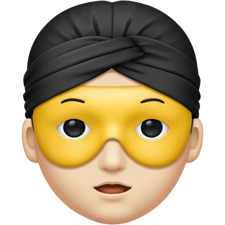 Blindfold no eyes emoji