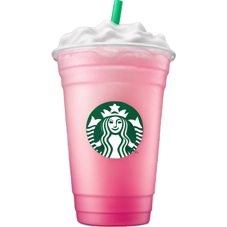 Starbucks pink drink refresher  emoji