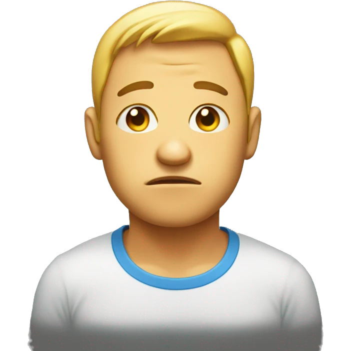 Emoji face wide eyed with a sweat drop emoji