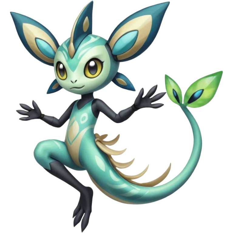 Splash-patterned emotional sparky sparky boom boom painful Meloetta-Guilmom-Salandit-Celebi-Pokémon-Fakémon-fusion-hybrid-creature emoji