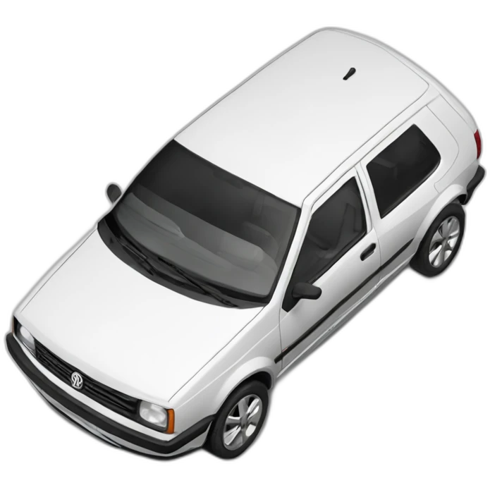 carro volkswagen gol branco emoji