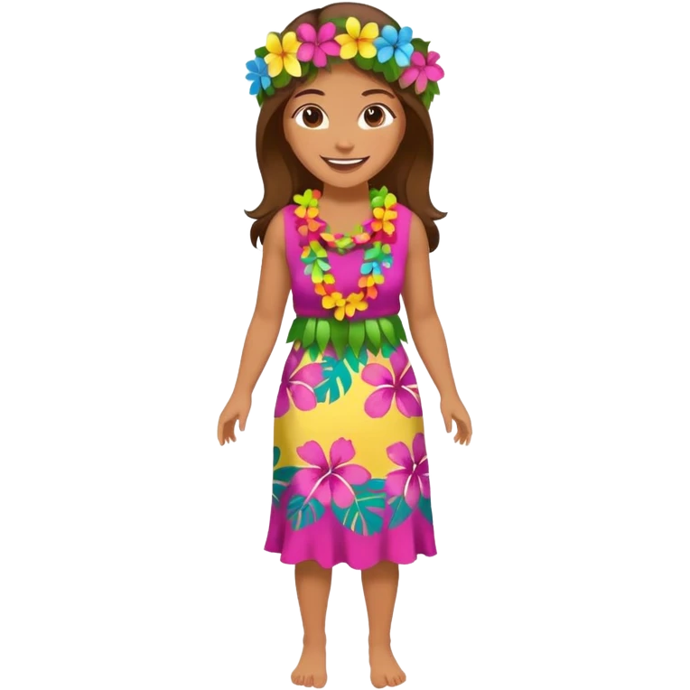 MUJER CUERPO COMPLETO HAWAI emoji