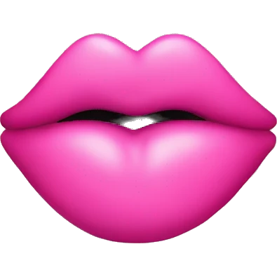pink kiss emoji