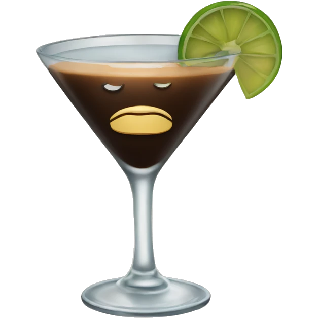 expresso martini in rocks glass emoji
