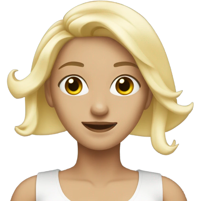 Danse white blonde emoji