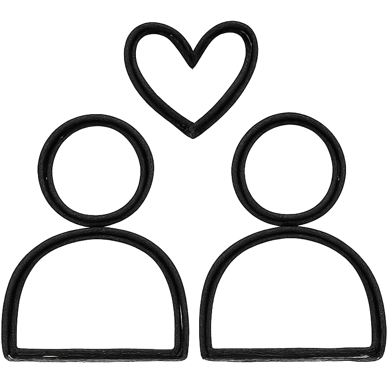 Heart between 2 people emoji