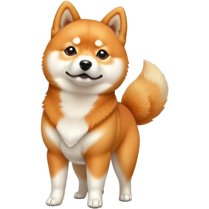 Dog shiba standing emoji