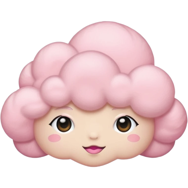 Pink cloud headband emoji