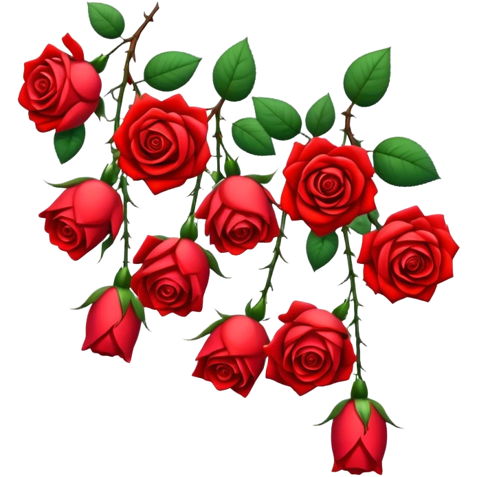 Roses hanged for drying emoji