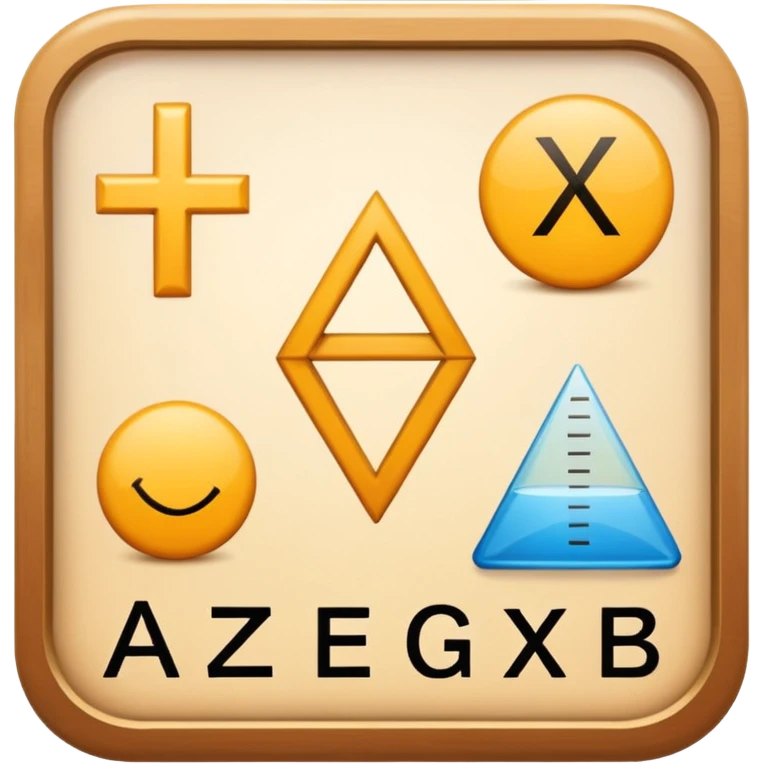 icon for algebra in math creative very very emoji