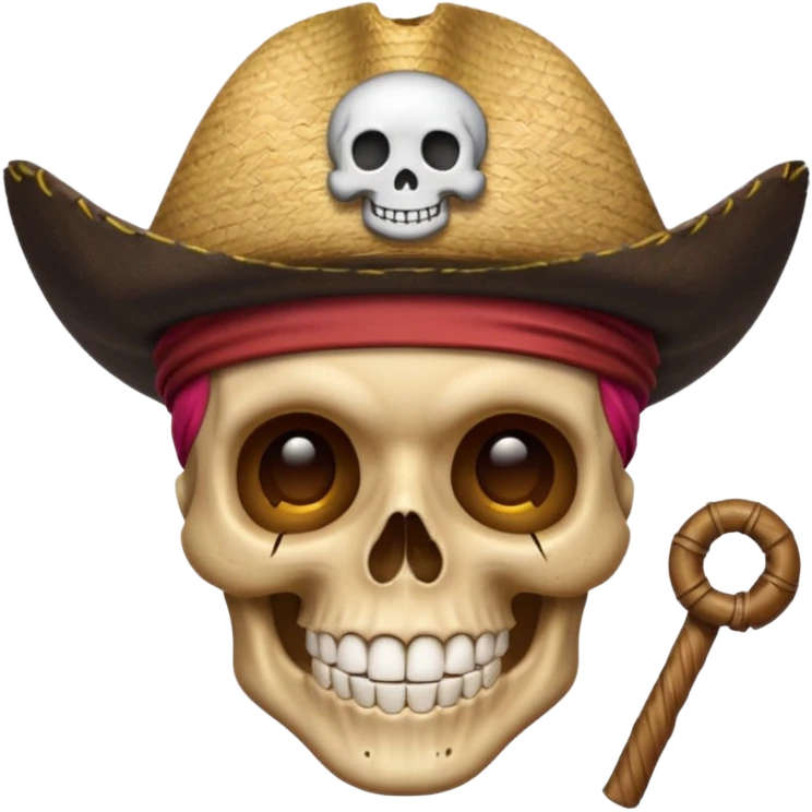 Skull strawhat crew  pirate emoji emoji