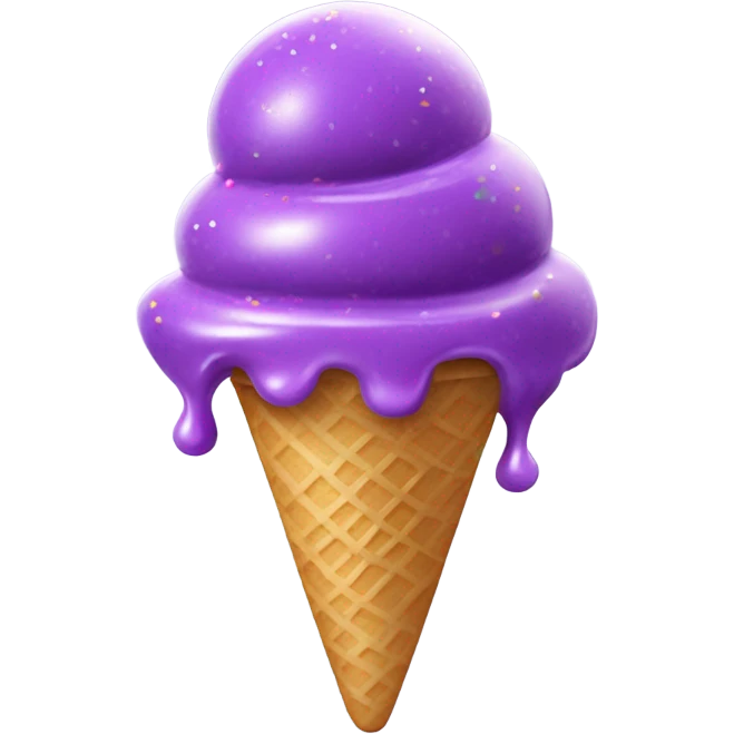 Ice cream purple emoji