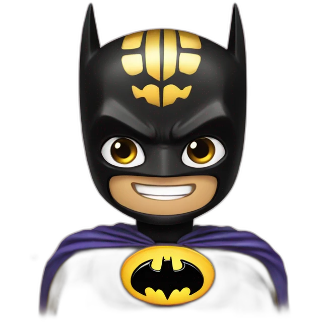 batman celebrating new year emoji