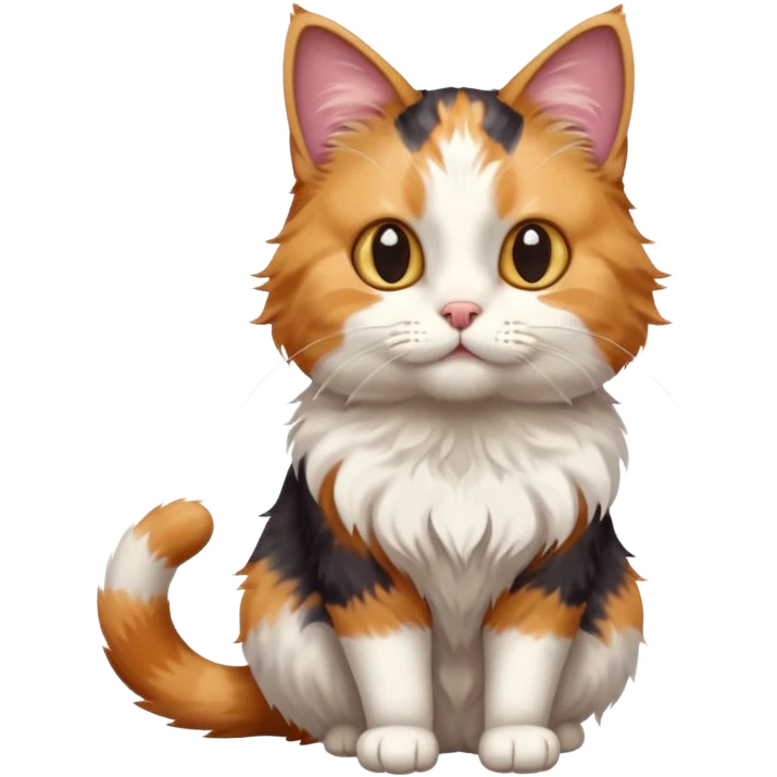 A cat in human pose emoji