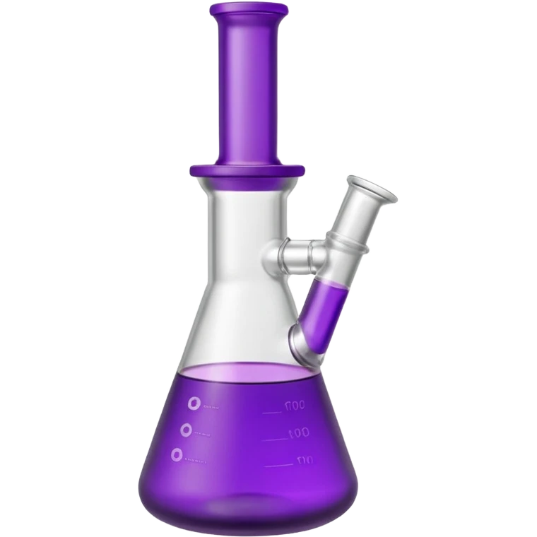 Purple Beaker Shaped Bong  emoji