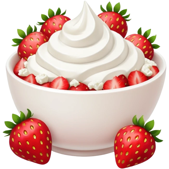 strawberries and cottage cheese emoji