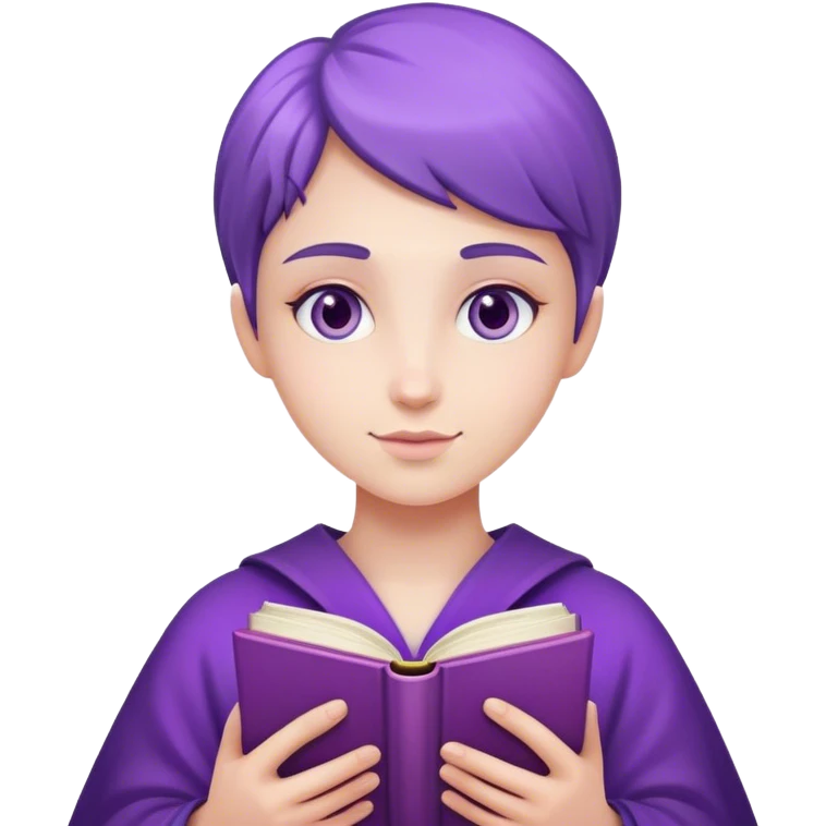 charisma magic violet book emoji