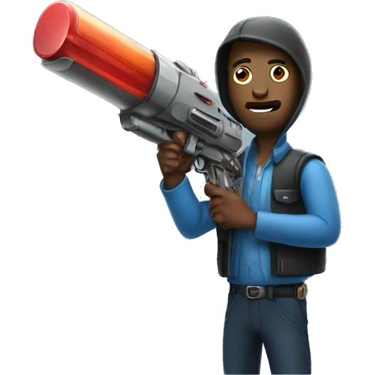 guy with RAY GUN emoji