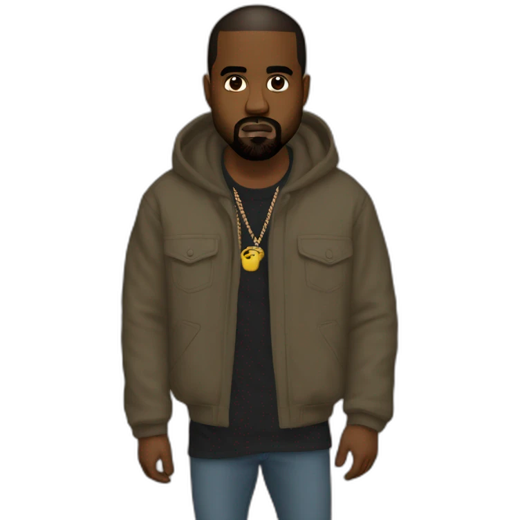 Kanye West with you emoji