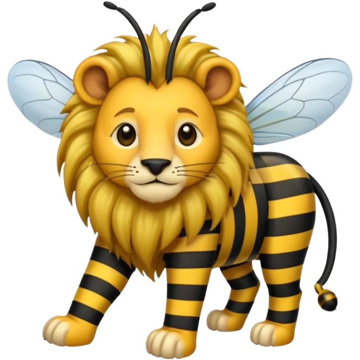 hose bee lion emoji
