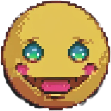 Pixel art emoji using only X and 1 emoji