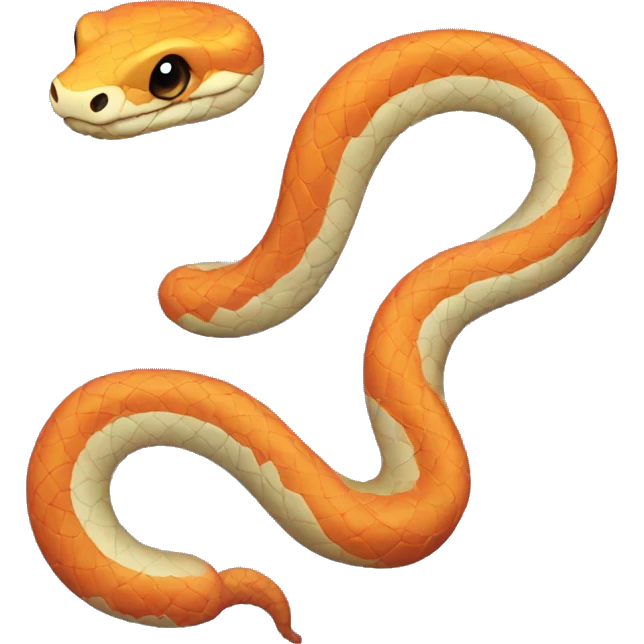 Snake with hearts emoji