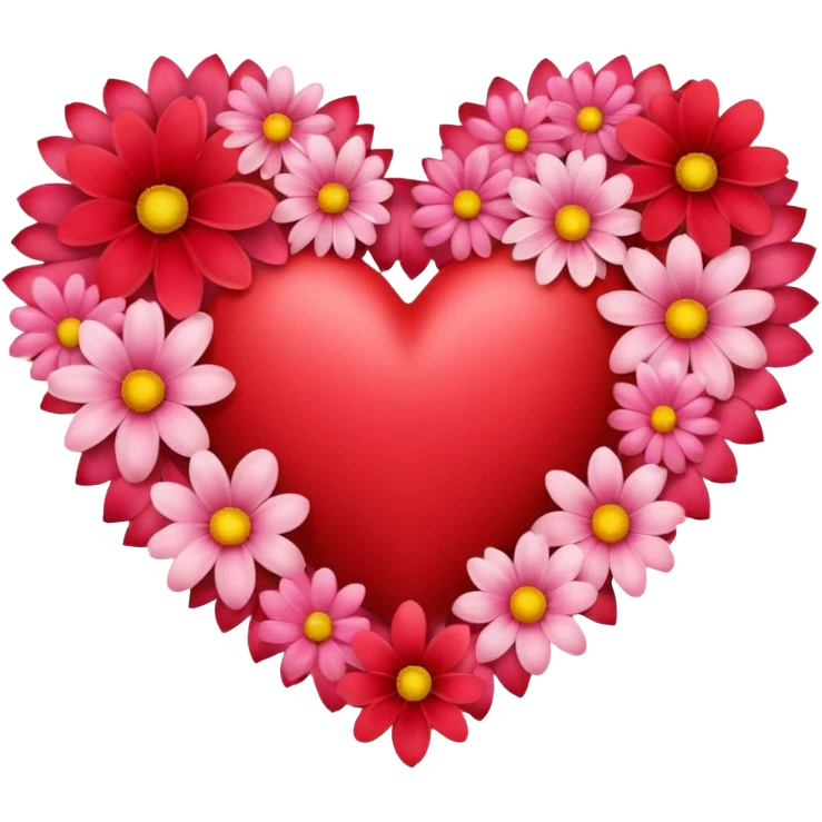 Heart with flowers emoji