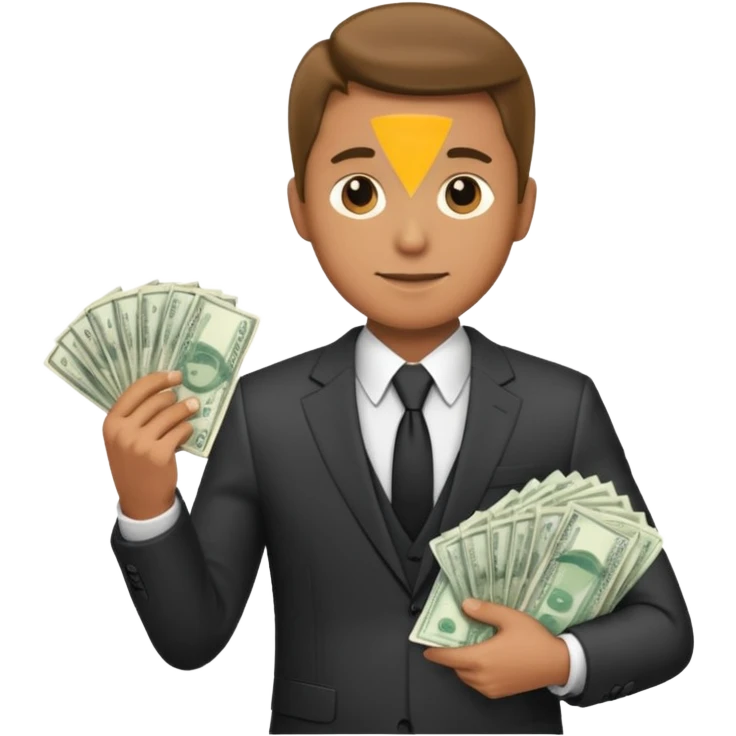 Yakuza holding money emoji