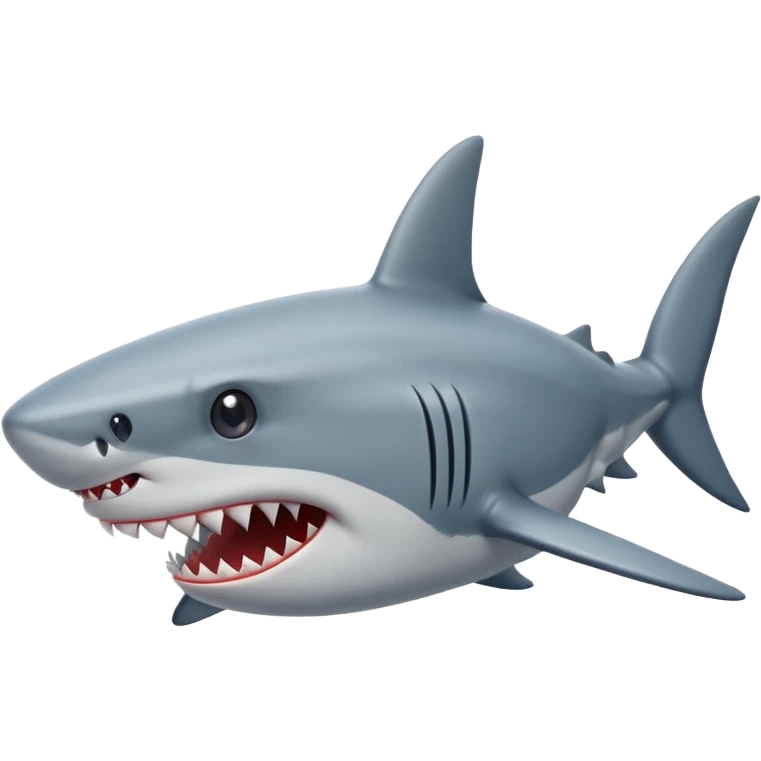 A shark with star eyes emoji