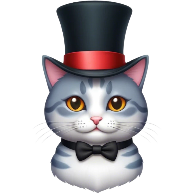 cat with a tophat emoji