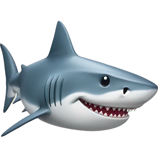shark wearing a hat emoji