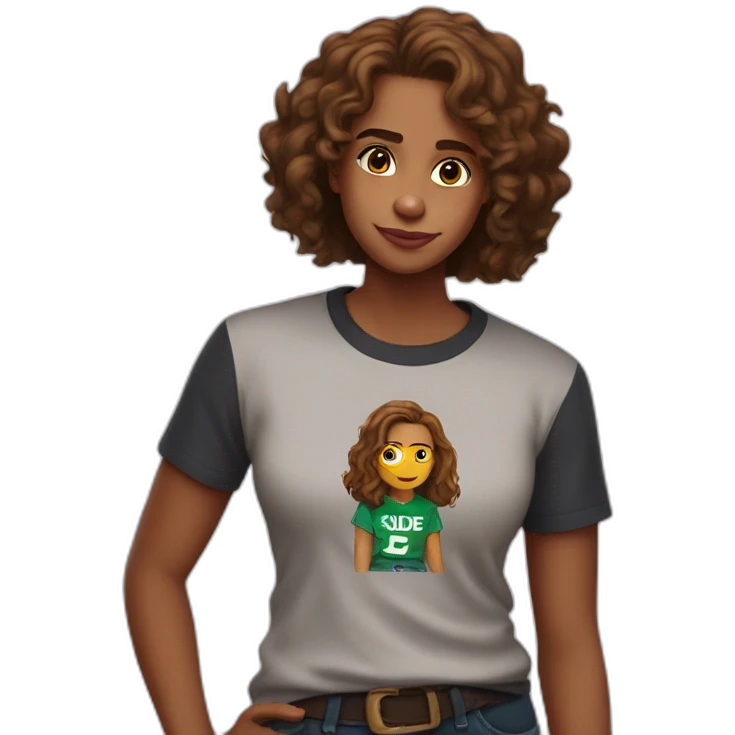 Hermione Granger wears a T-shirt with the word Sude on it emoji